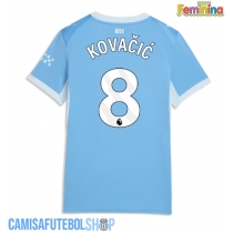 Camisa de time de futebol Manchester City Mateo Kovacic #8 Replicas 1º Equipamento Feminina 2026-27 Manga Curta